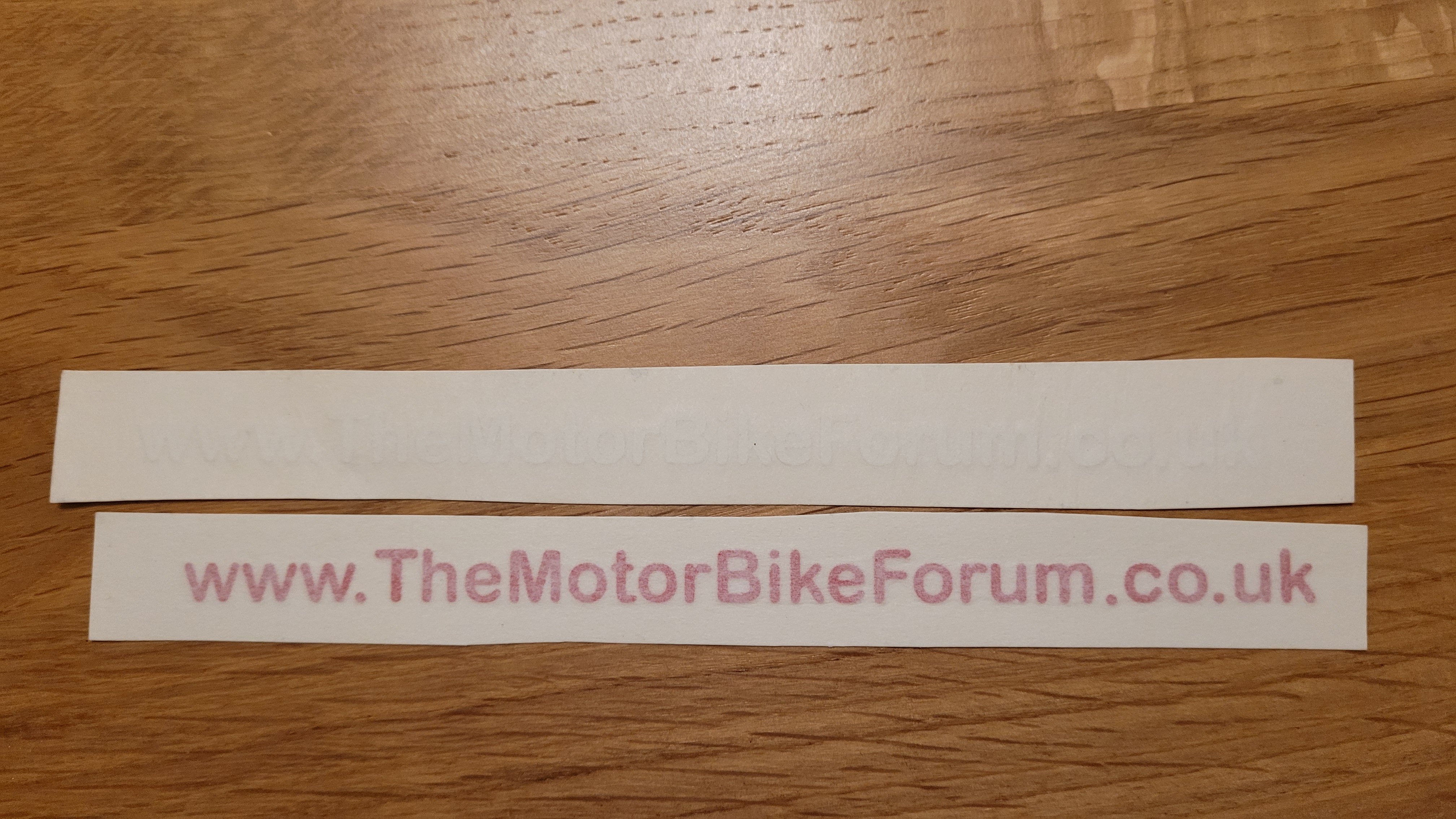 Forum URL stickers (White) 15cm 